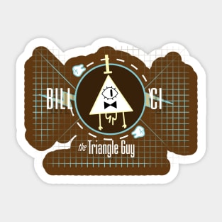 Bill Ci the Triangle Guy Sticker